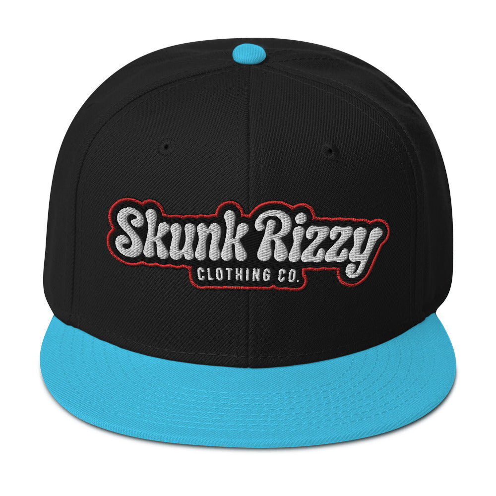 Snapback Hat Red Outline