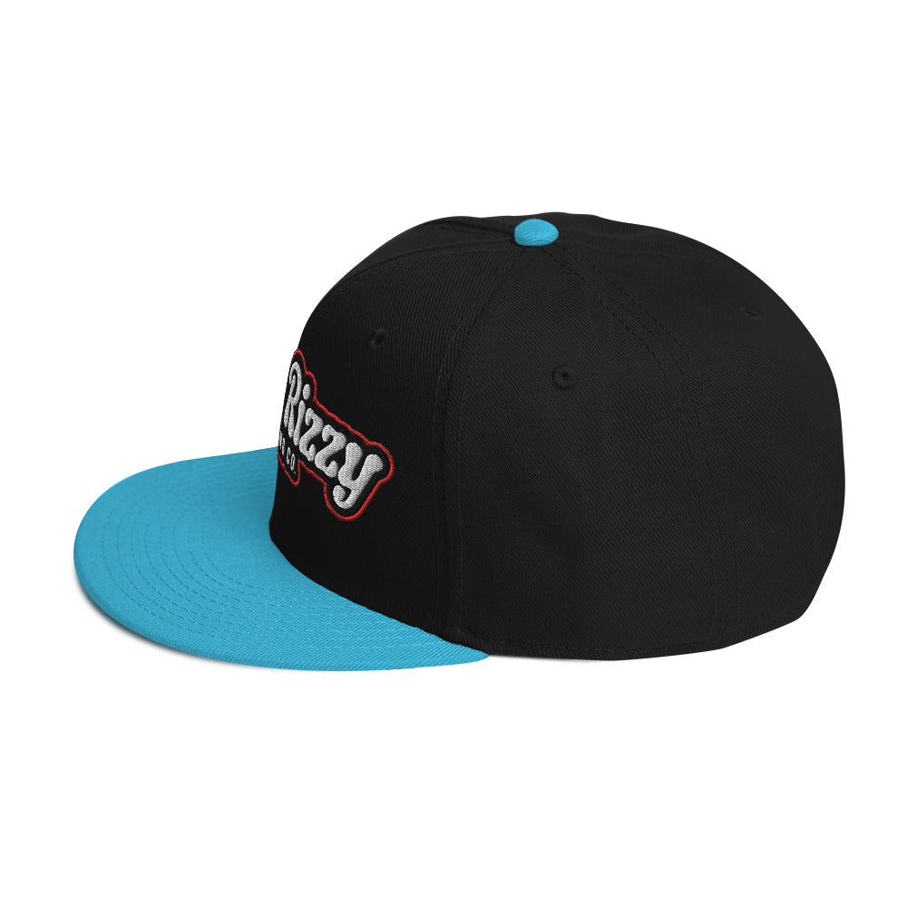 Snapback Hat Red Outline