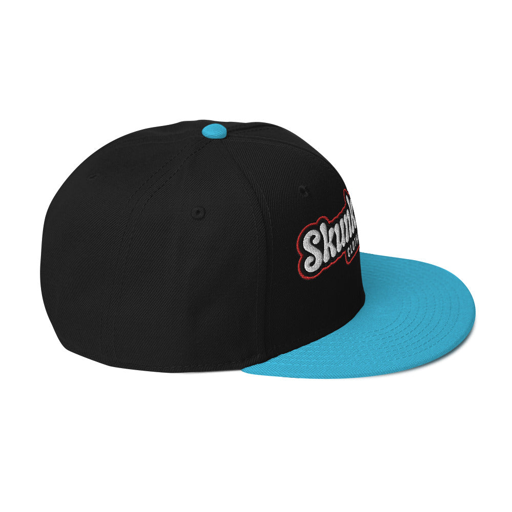Snapback Hat Red Outline