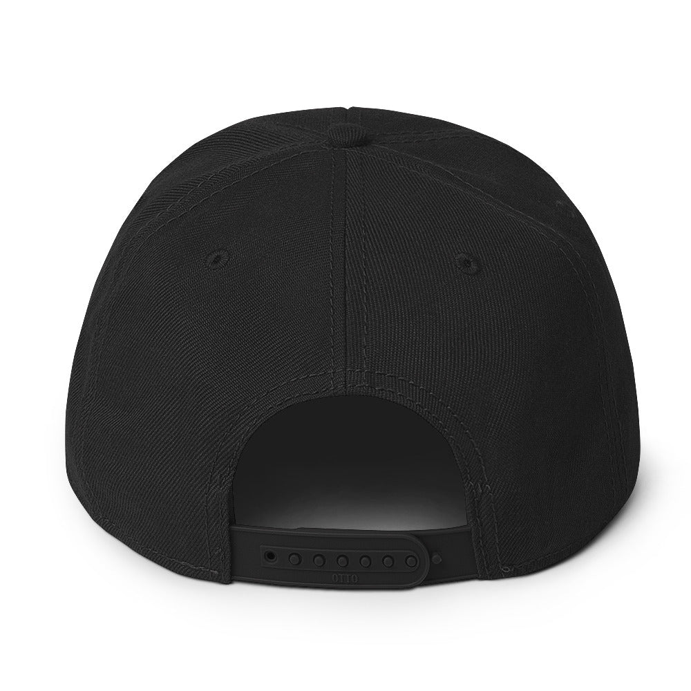 Snapback Hat Red Outline