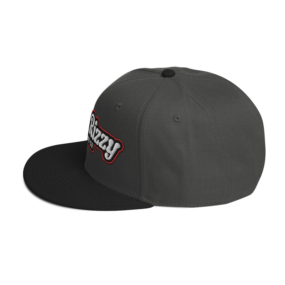 Snapback Hat Red Outline