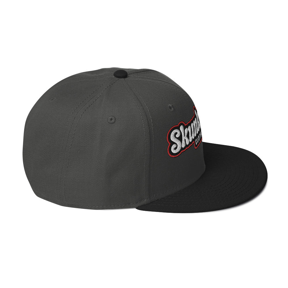Snapback Hat Red Outline