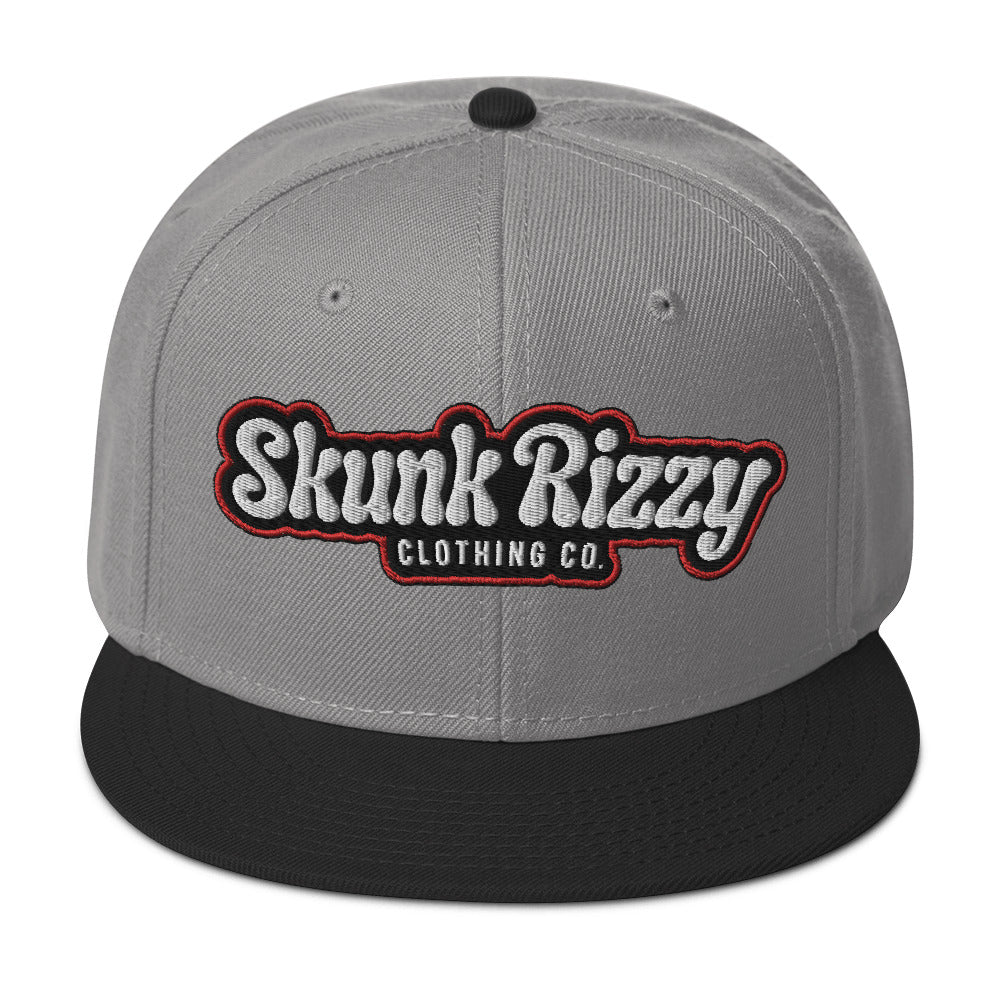 Snapback Hat Red Outline