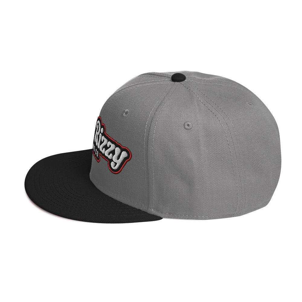 Snapback Hat Red Outline