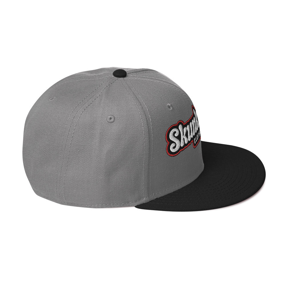 Snapback Hat Red Outline