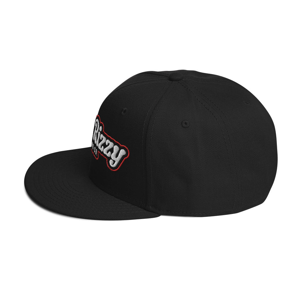 Snapback Hat Red Outline