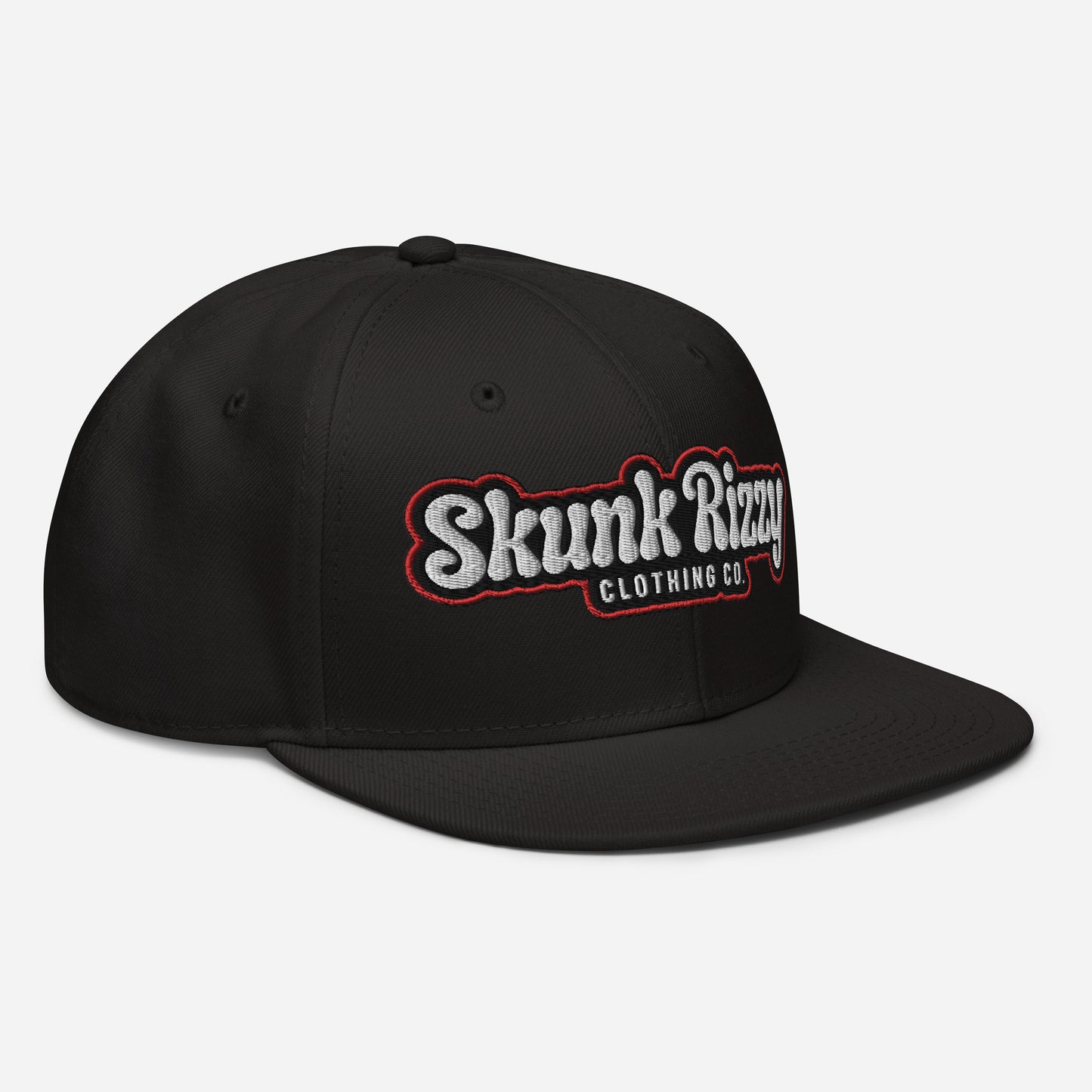Snapback Hat Red Outline