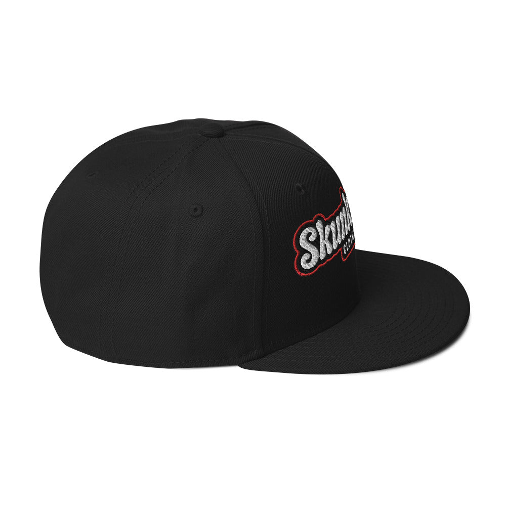 Snapback Hat Red Outline