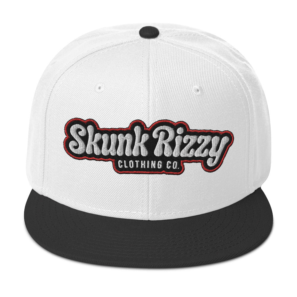 Snapback Hat Red Outline