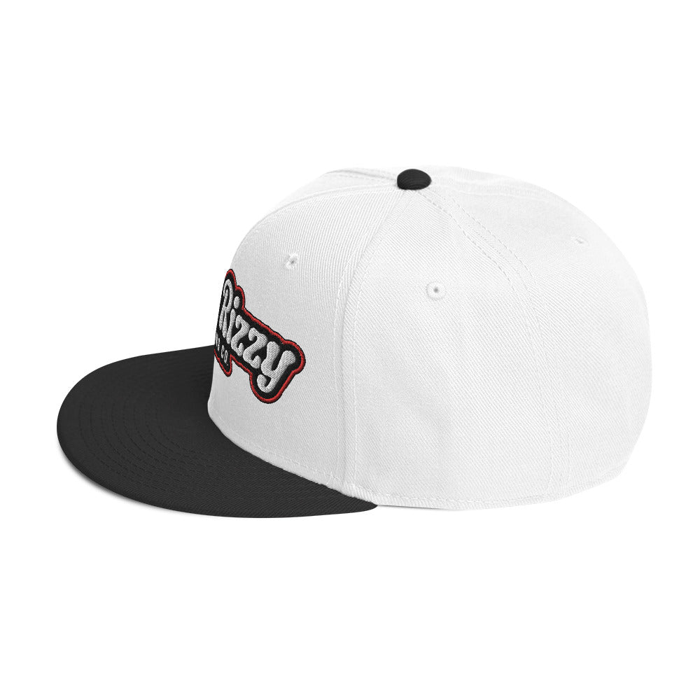 Snapback Hat Red Outline