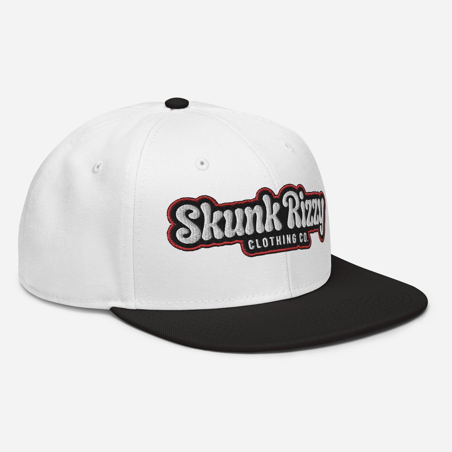 Snapback Hat Red Outline