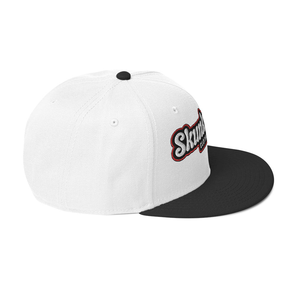 Snapback Hat Red Outline