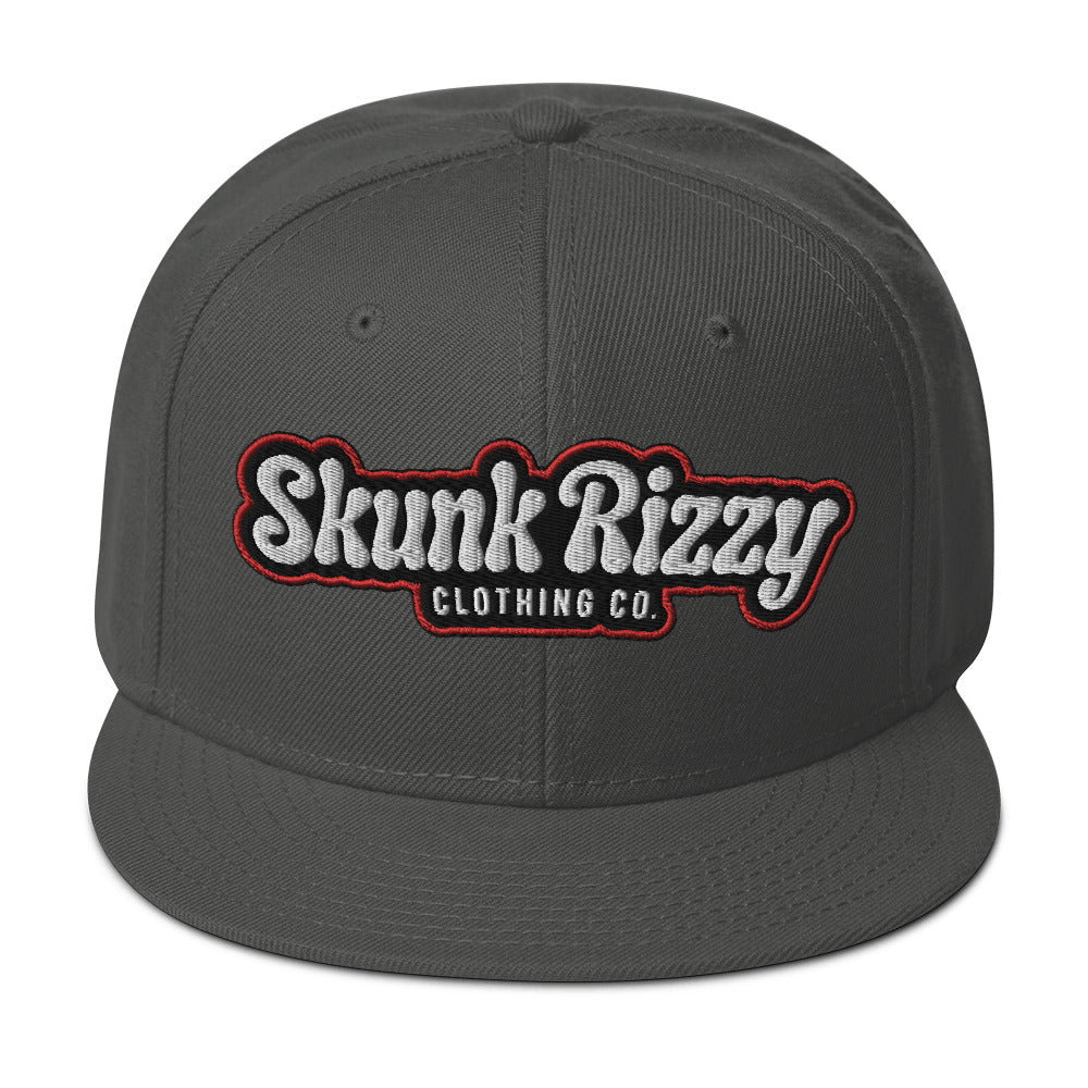 Snapback Hat Red Outline