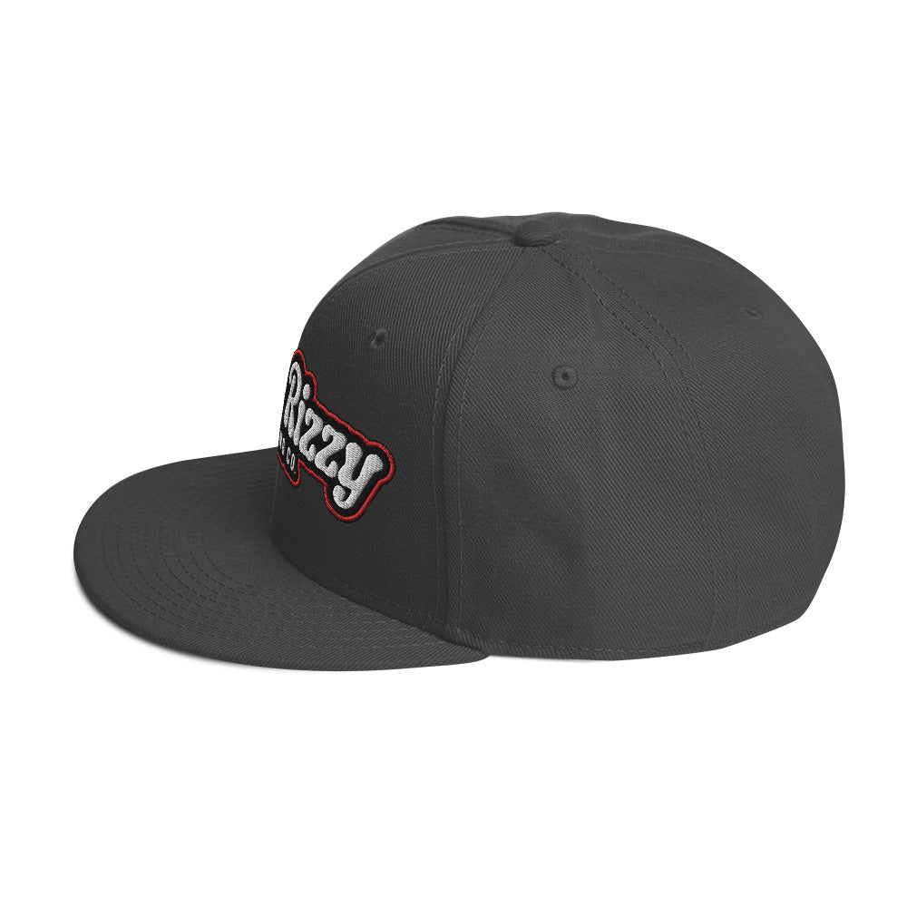Snapback Hat Red Outline