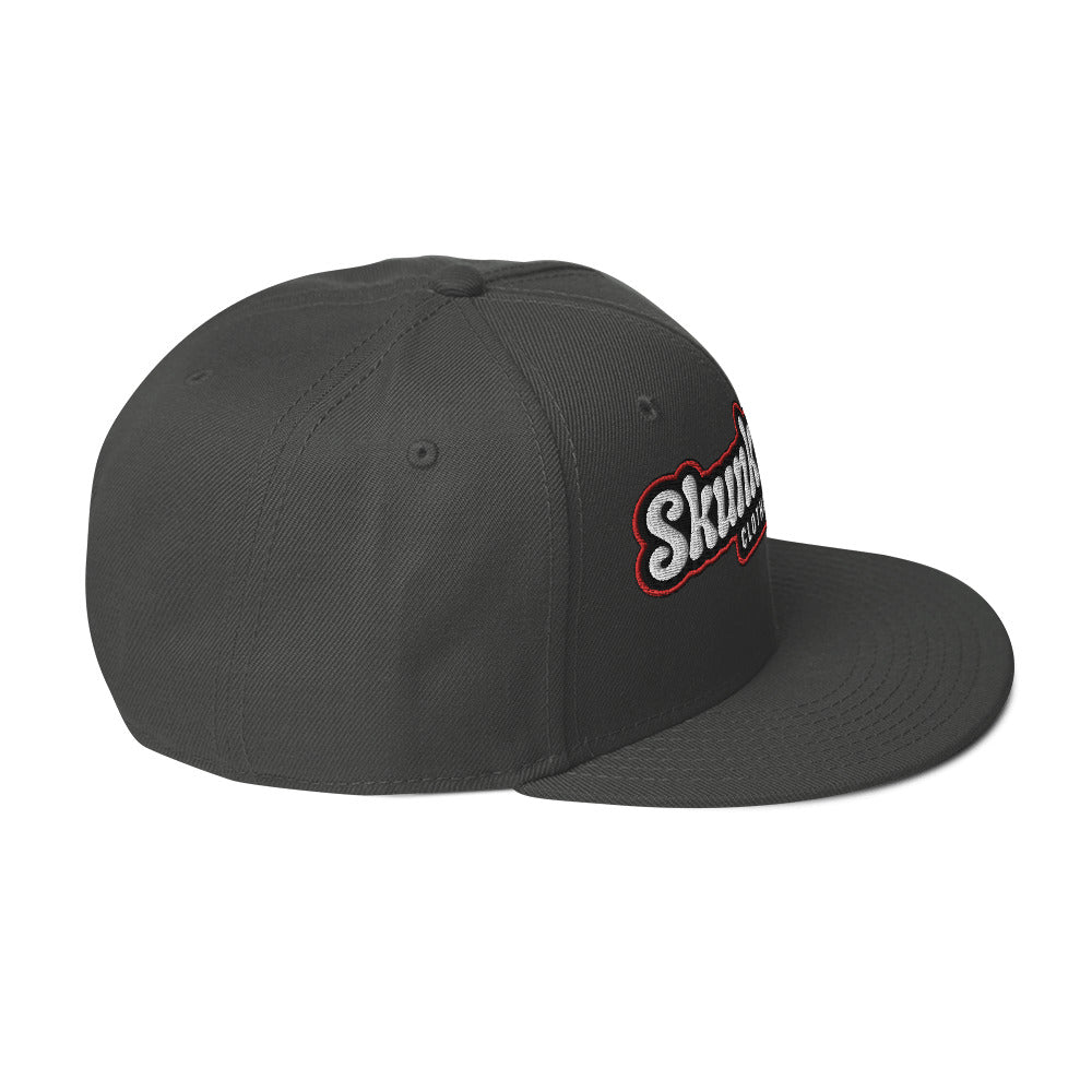 Snapback Hat Red Outline