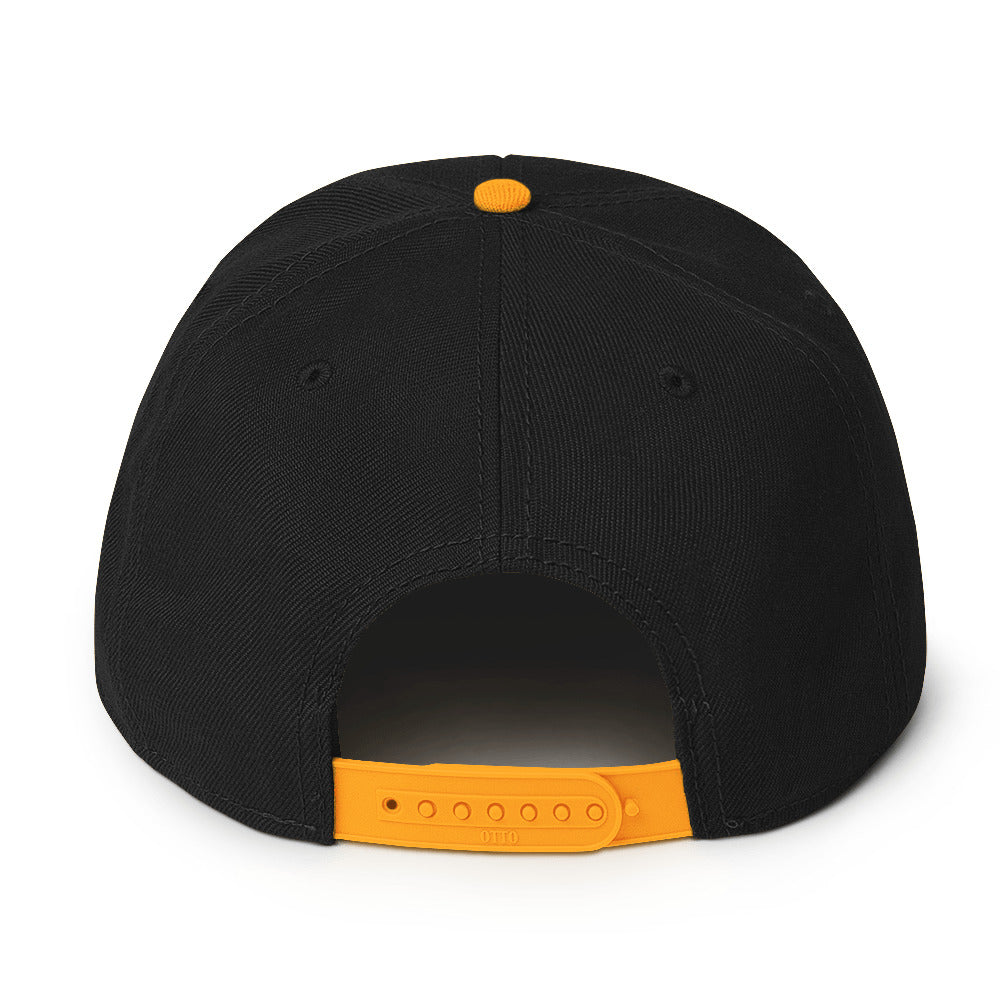 Snapback Hat Red Outline