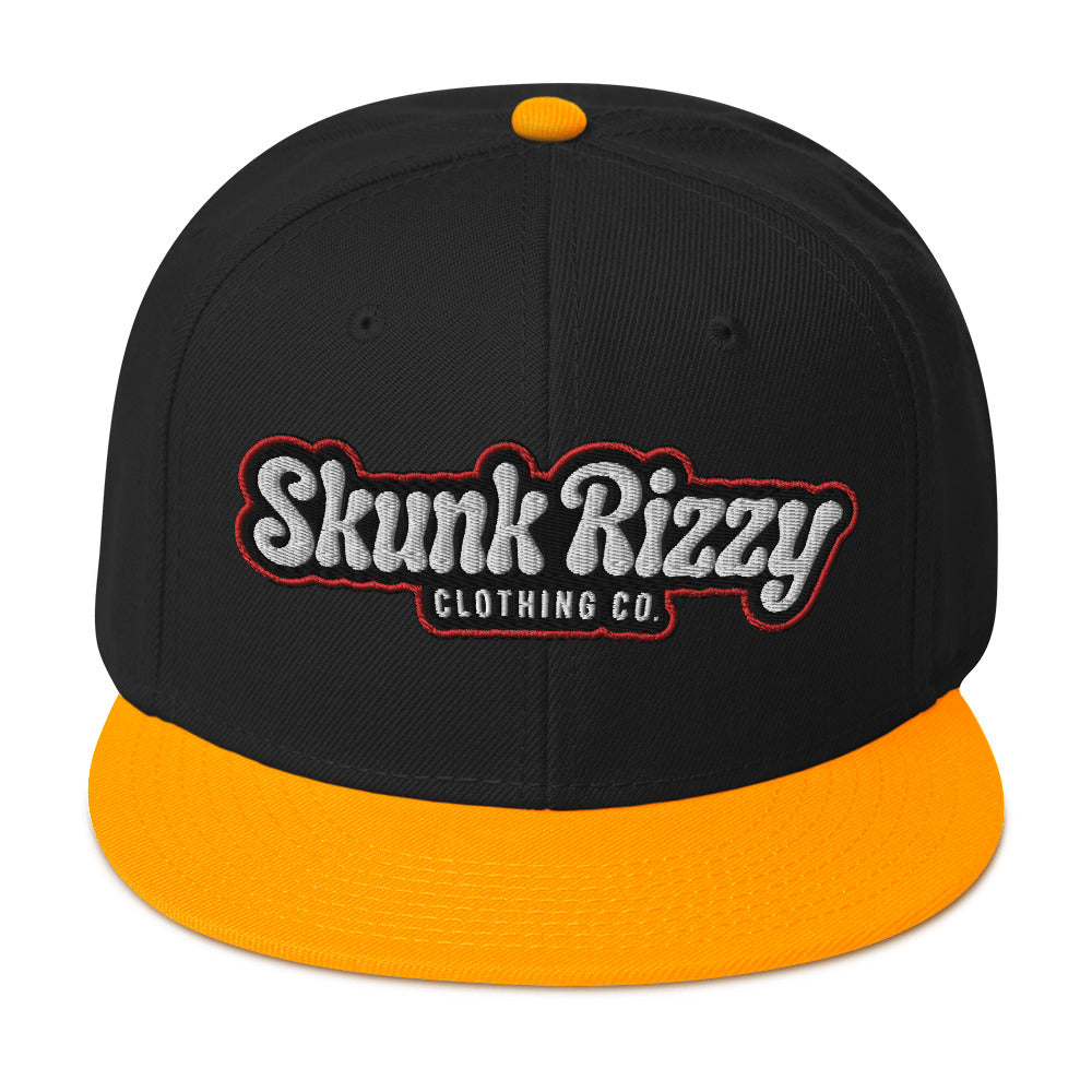 Snapback Hat Red Outline