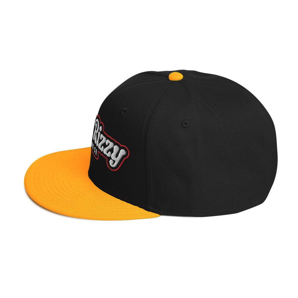 Snapback Hat Red Outline