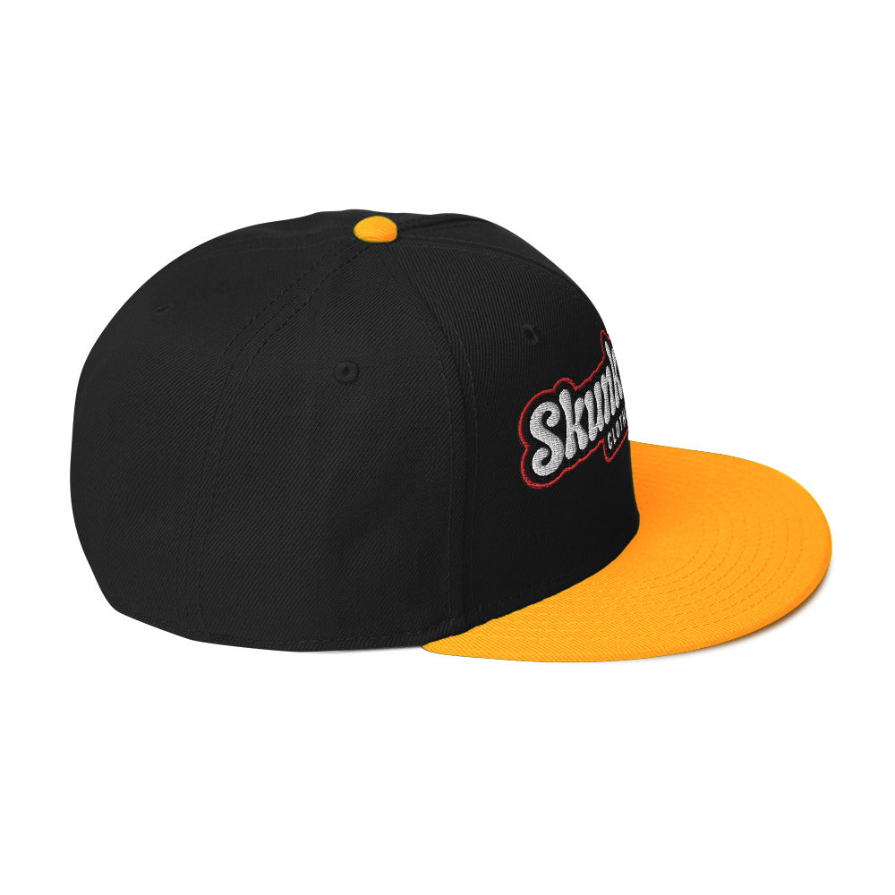 Snapback Hat Red Outline