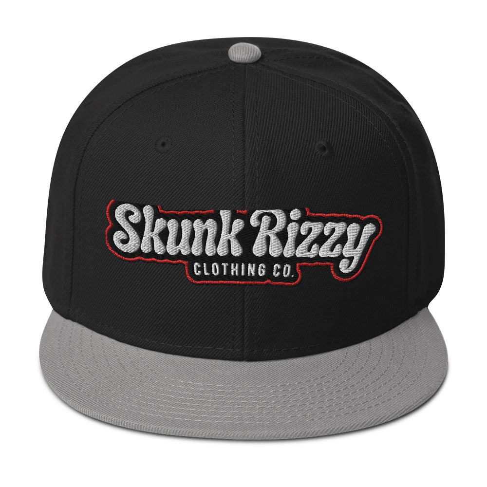 Snapback Hat Red Outline