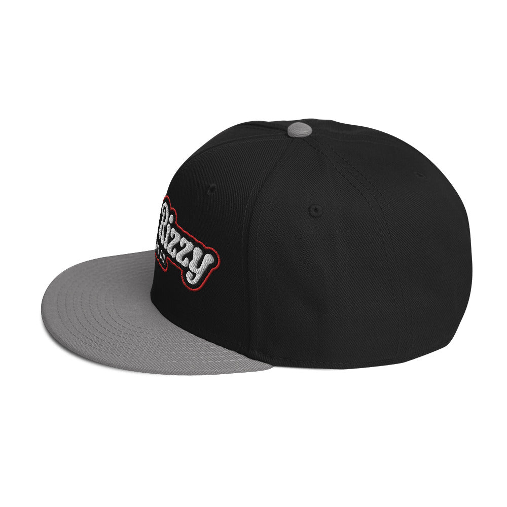 Snapback Hat Red Outline