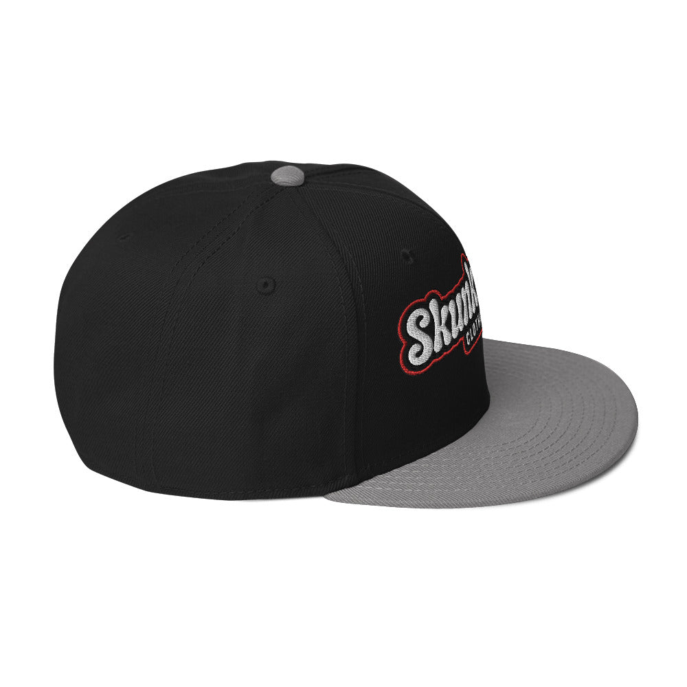 Snapback Hat Red Outline