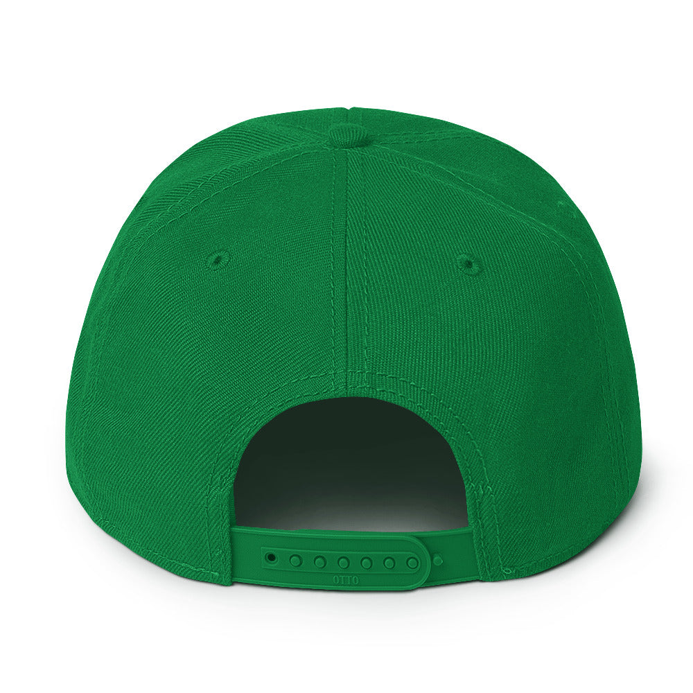 Snapback Hat Red Outline