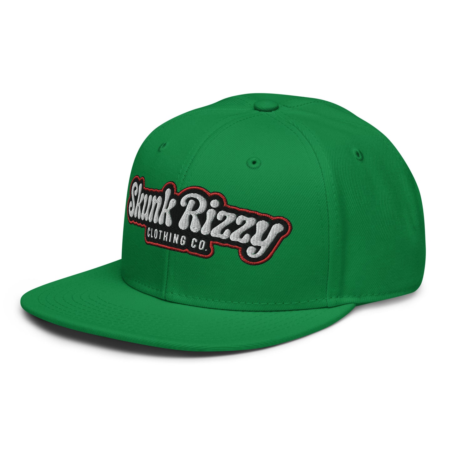 Snapback Hat Red Outline