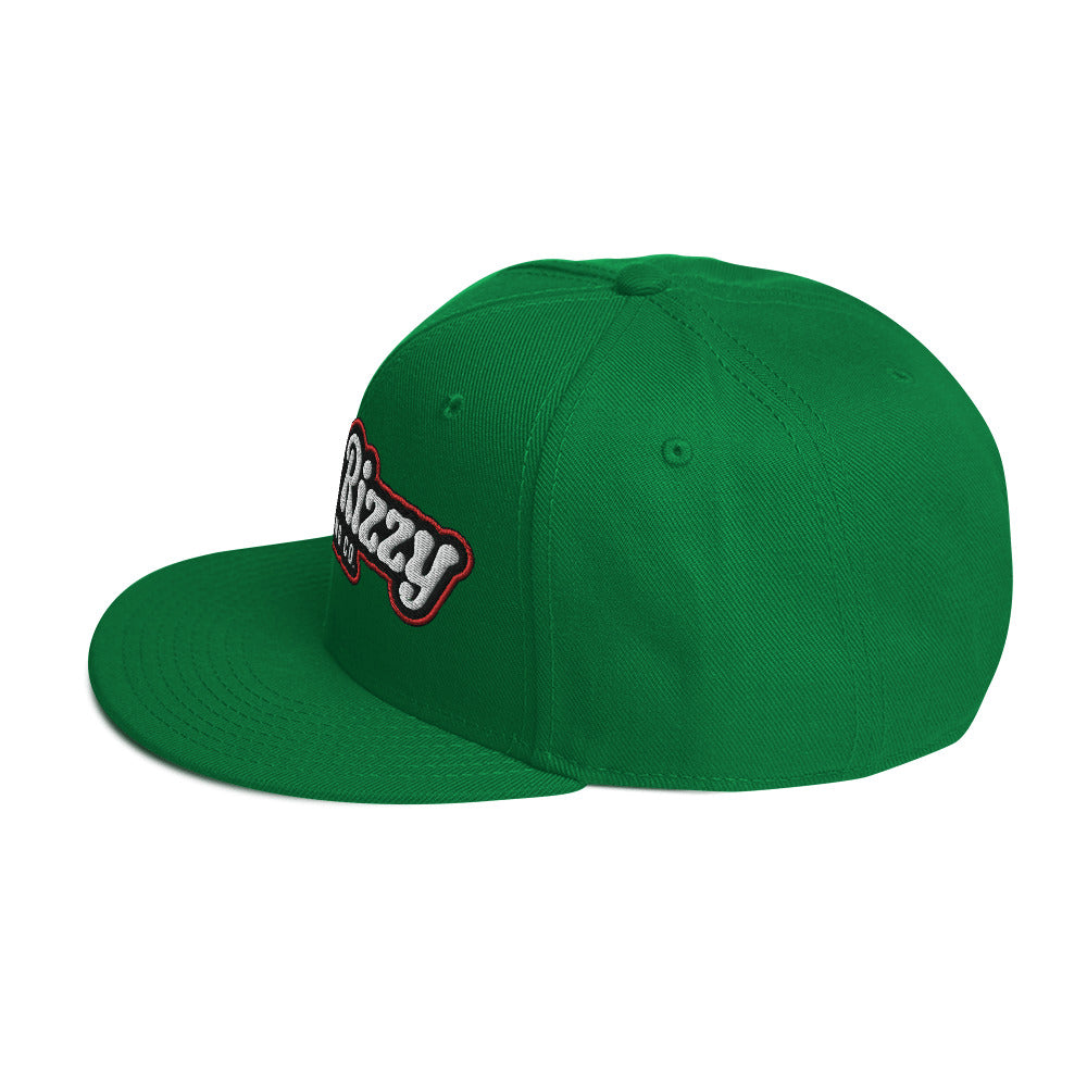 Snapback Hat Red Outline