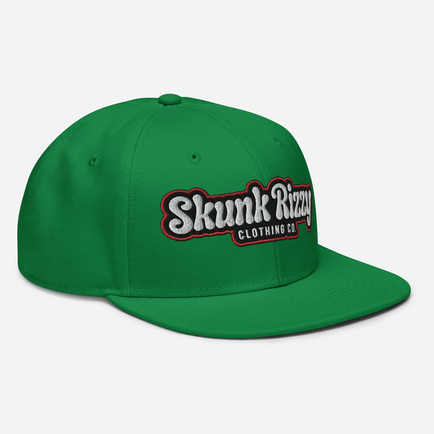 Snapback Hat Red Outline