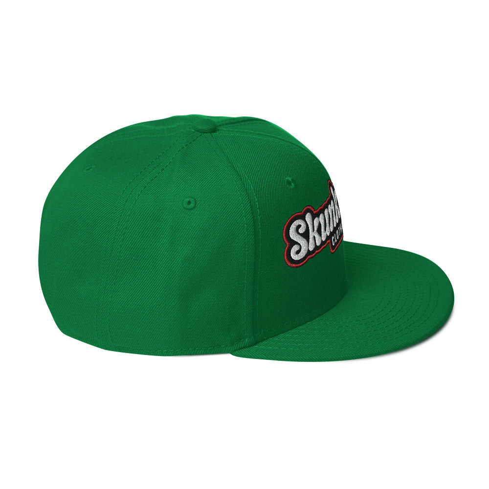 Snapback Hat Red Outline