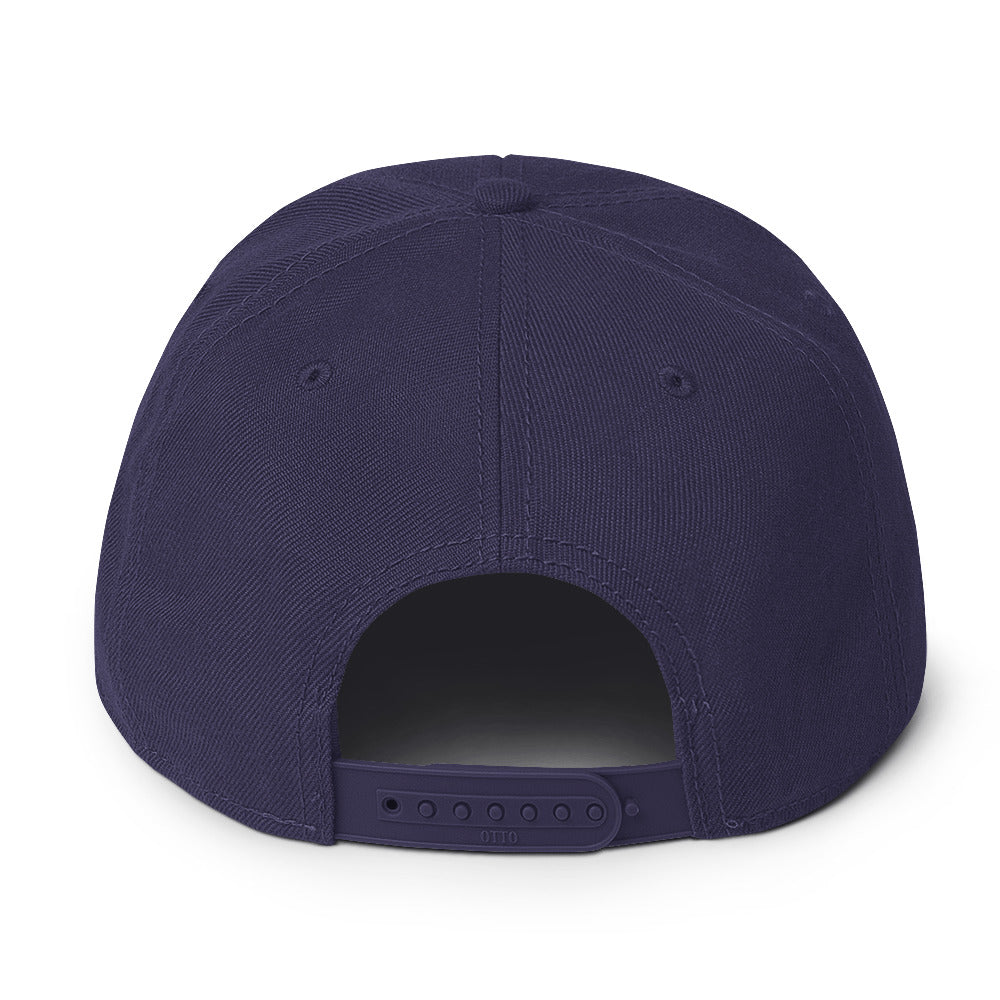 Snapback Hat Red Outline