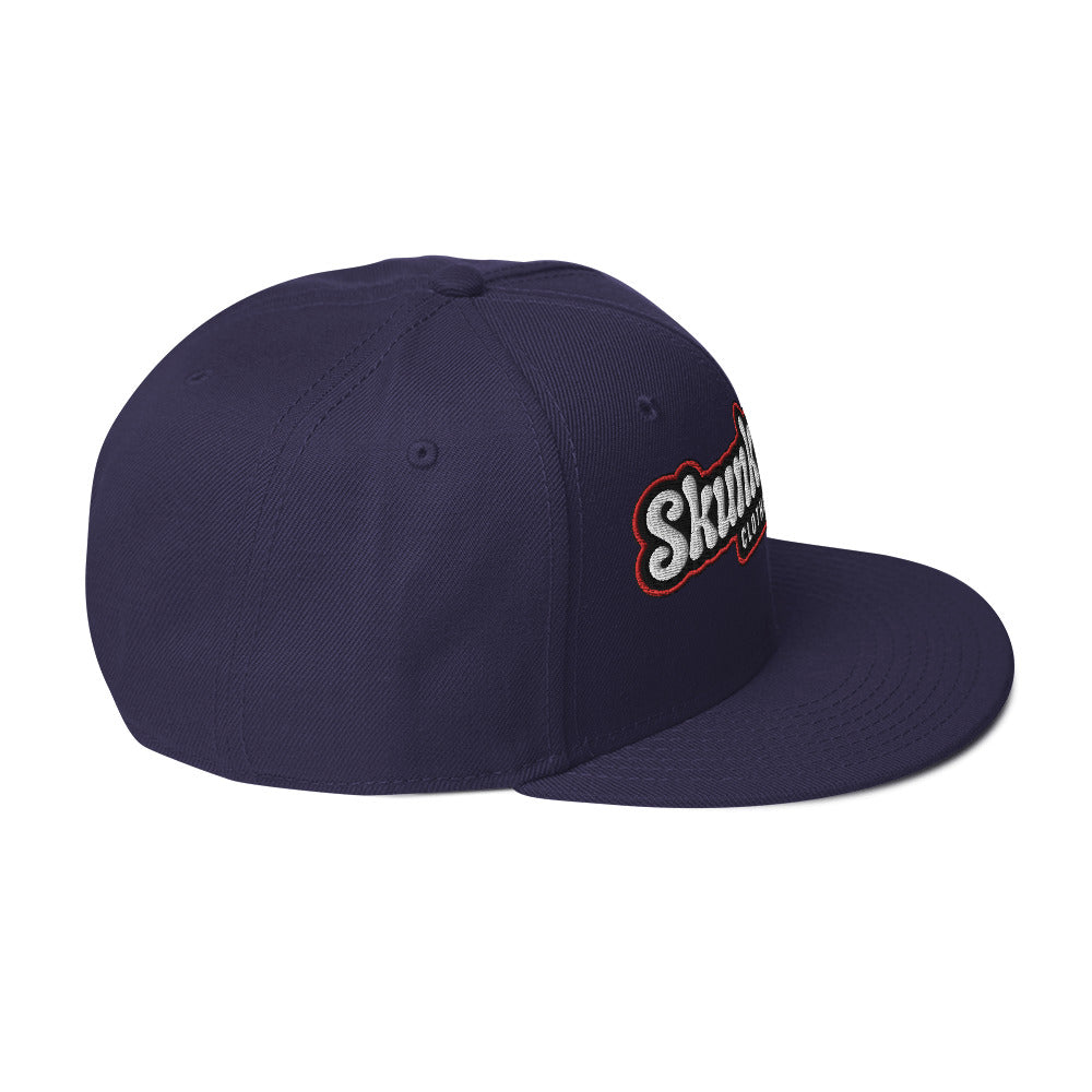 Snapback Hat Red Outline