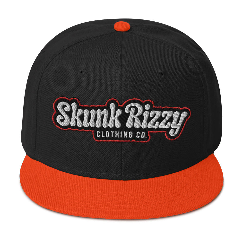 Snapback Hat Red Outline