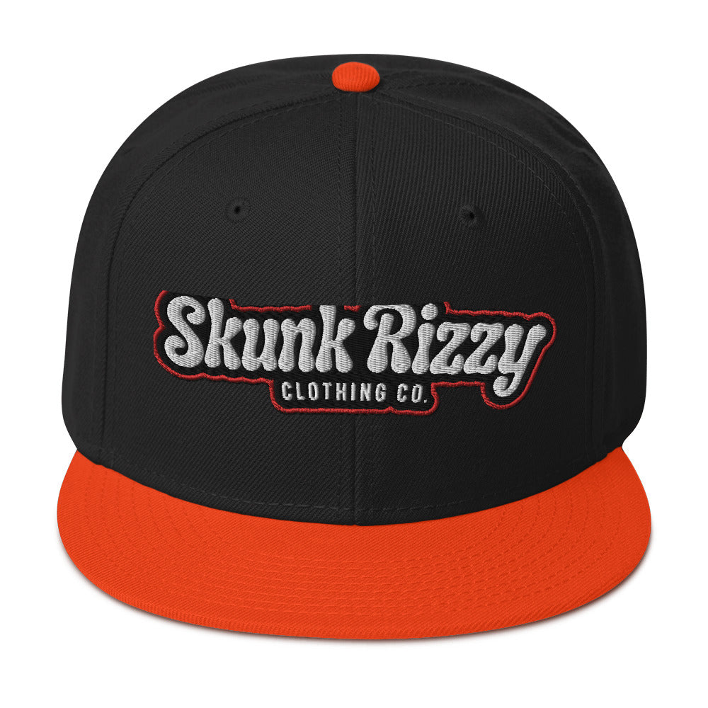 Snapback Hat Red Outline