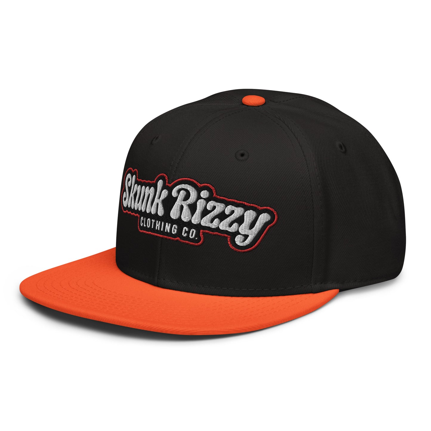 Snapback Hat Red Outline