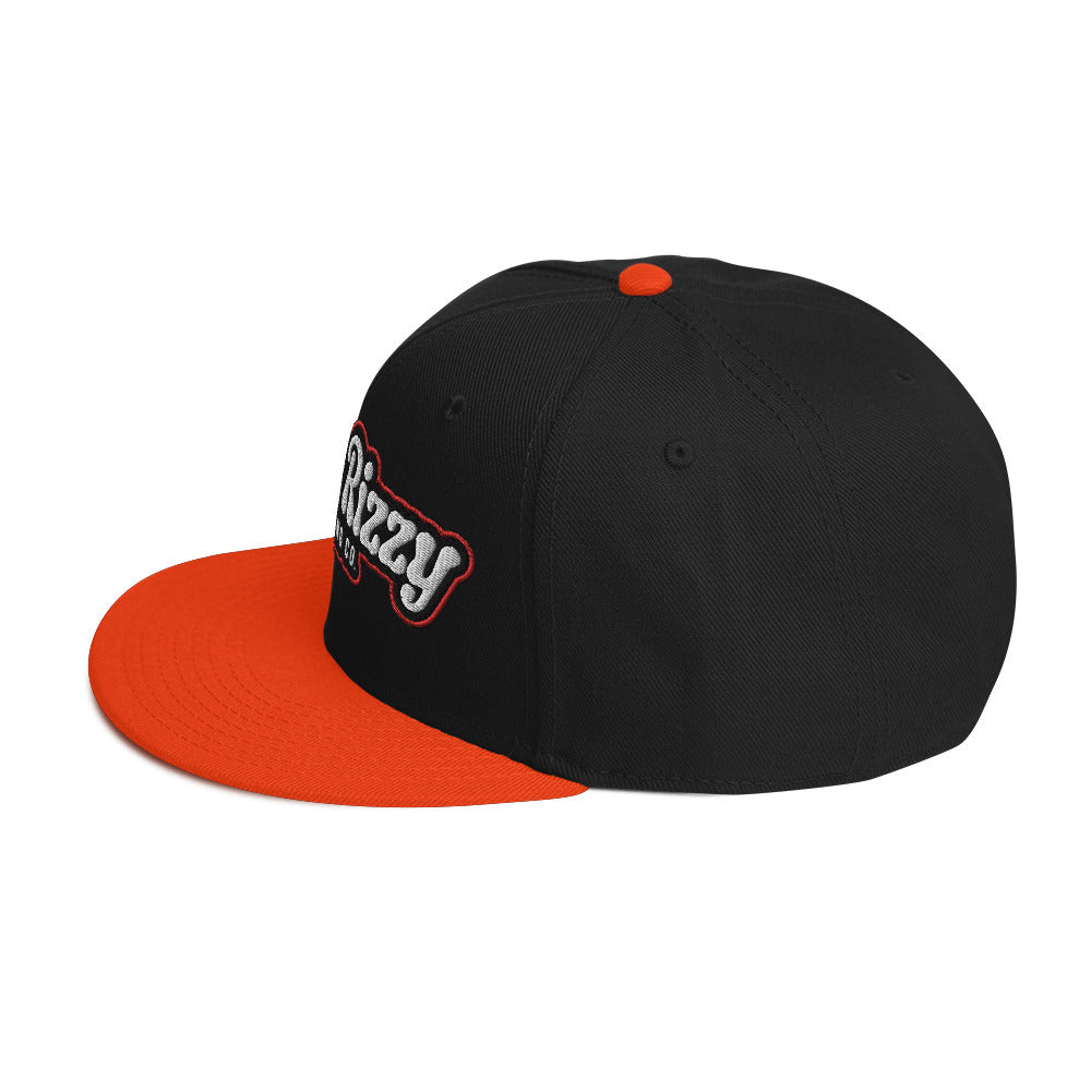 Snapback Hat Red Outline