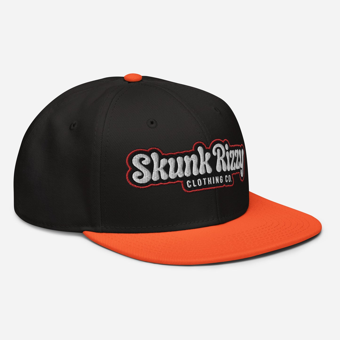 Snapback Hat Red Outline