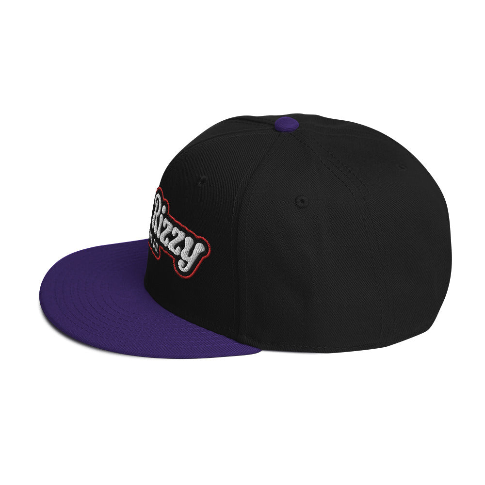 Snapback Hat Red Outline