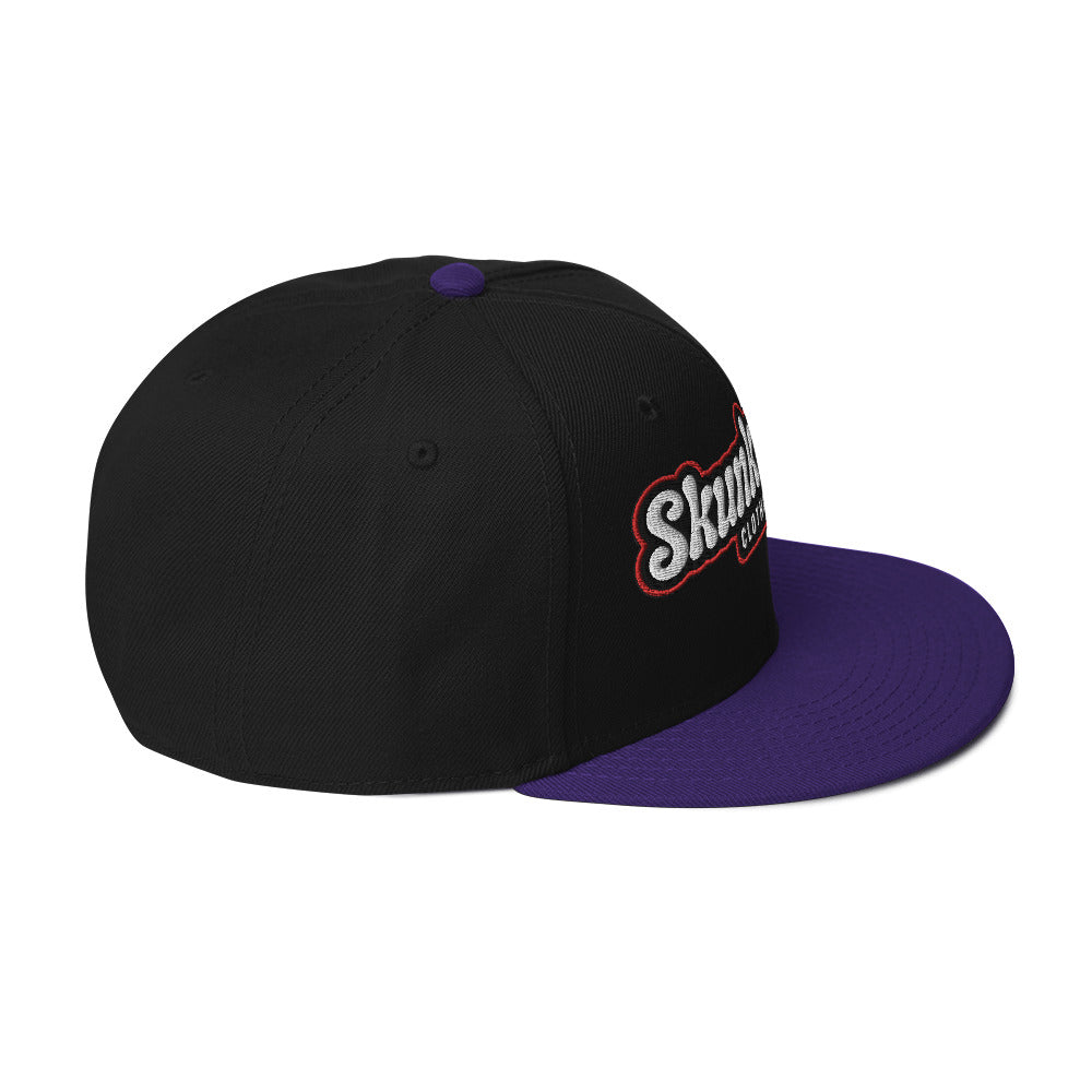 Snapback Hat Red Outline