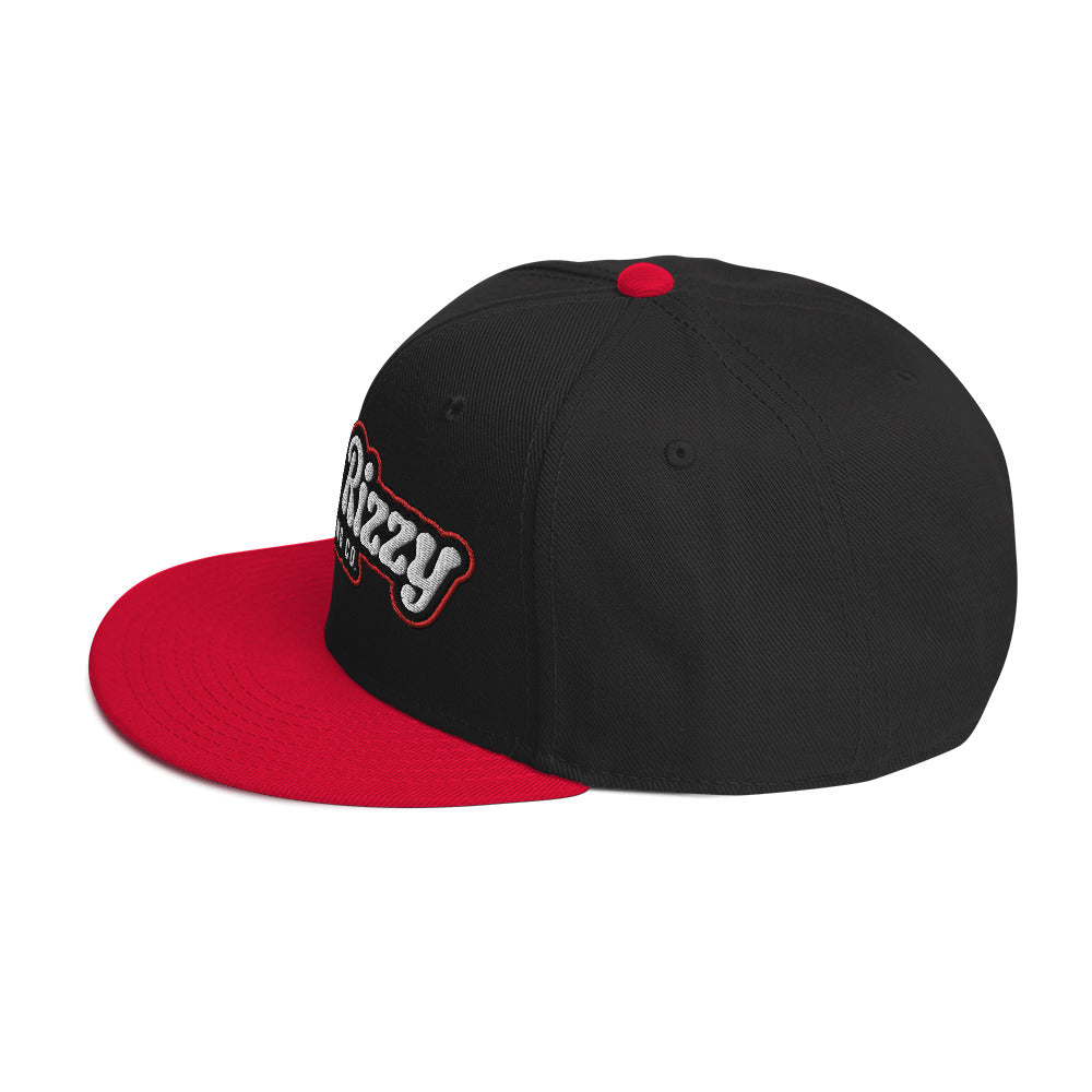 Snapback Hat Red Outline