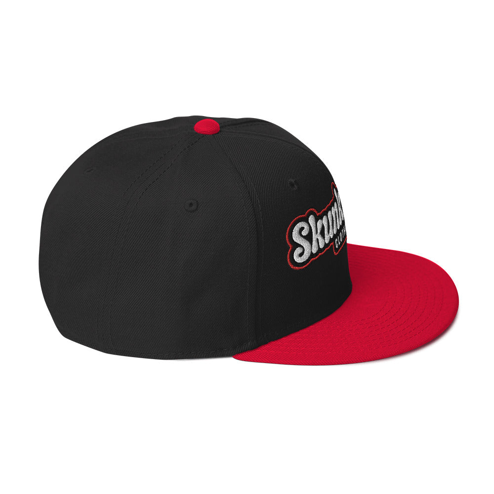 Snapback Hat Red Outline
